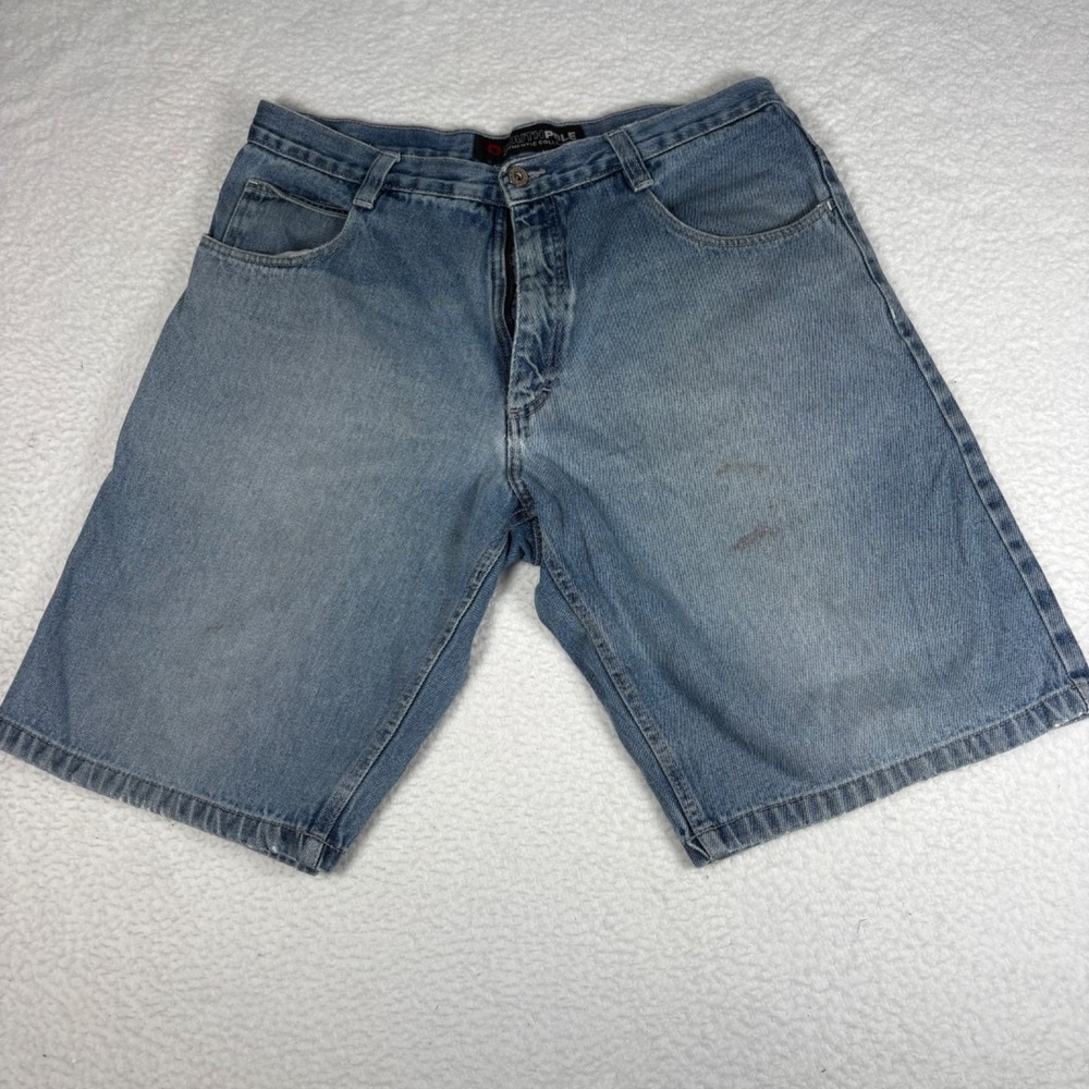 Y2K 2000s Southpole Light Blue Denim Jean Shorts Mens Size 36
